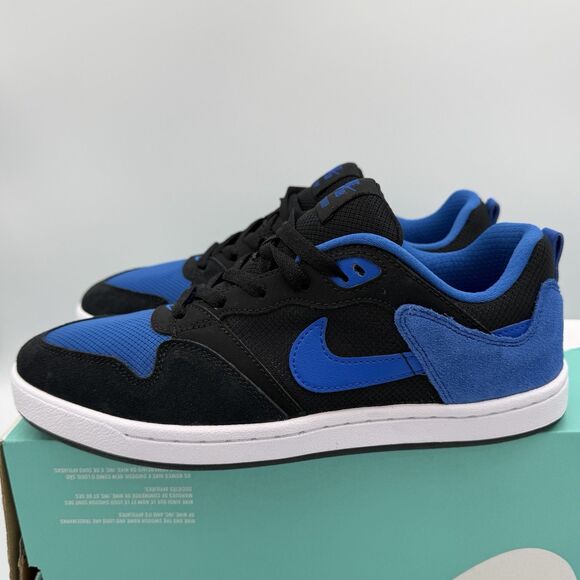 Nike Men\'s SB Alleyoop Classic Suede Mesh Shoes Black Royal Blue Size 7 NIB main image 12